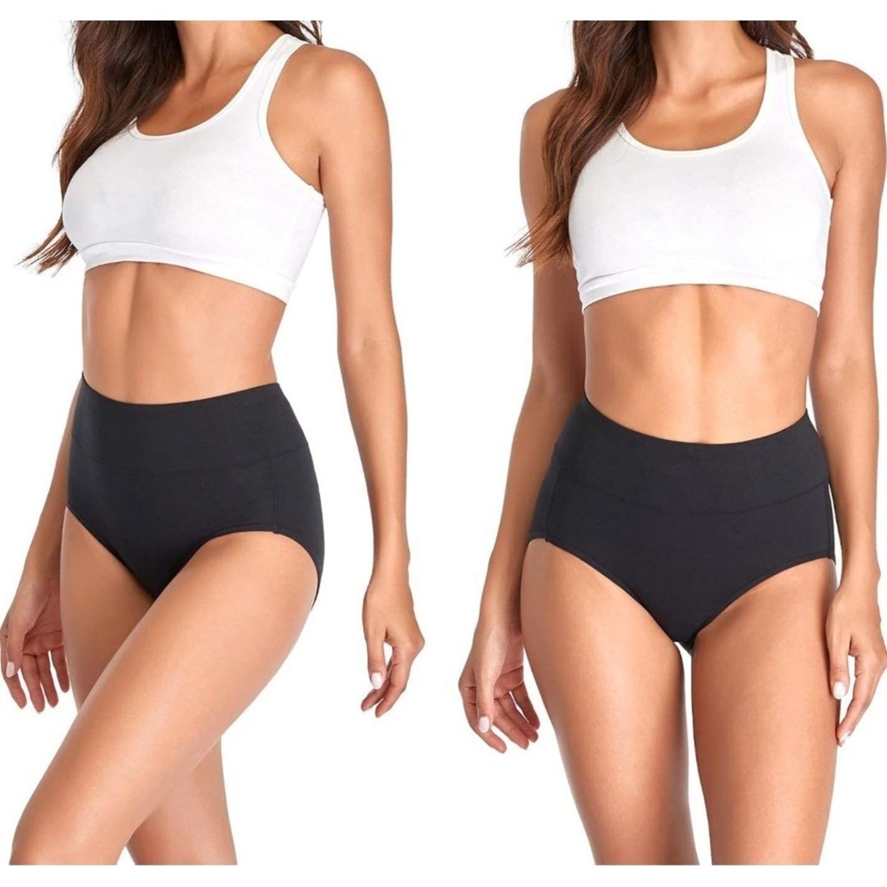 Women's Soft Cotton Brief Smooth Coverage Underwear High Rise Ladies Panties... - Picture 2 of 3